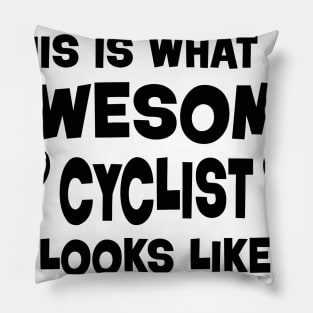 Awesome cyclist Pillow