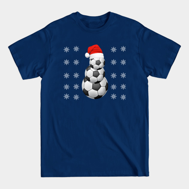 Discover Funny Football Gifts for Boys Girls Christmas Snowman Soccer - Funny Football Gifts - T-Shirt