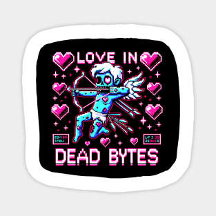 Pixel Love Zombie: 8-Bit Romance and Gaming Art Magnet