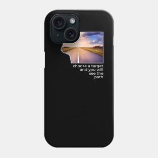 Choose a target and you will see the path Phone Case