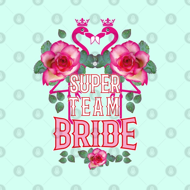 68 Flamingos Roses Super Team Bride Pink by Margarita7