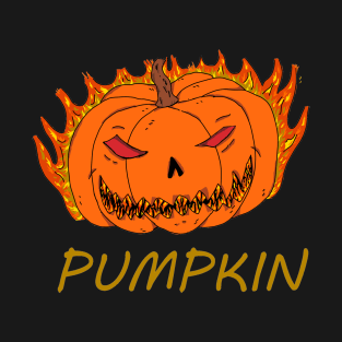 pumpkin on fire T-Shirt