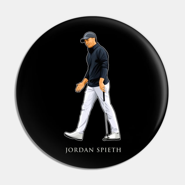 Jordan Spieth Walking Golf Pin by RunAndGow