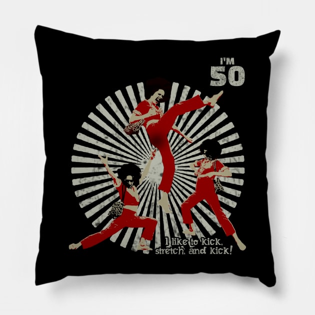 im 50 sally omalley Pillow by MATERAZEKA