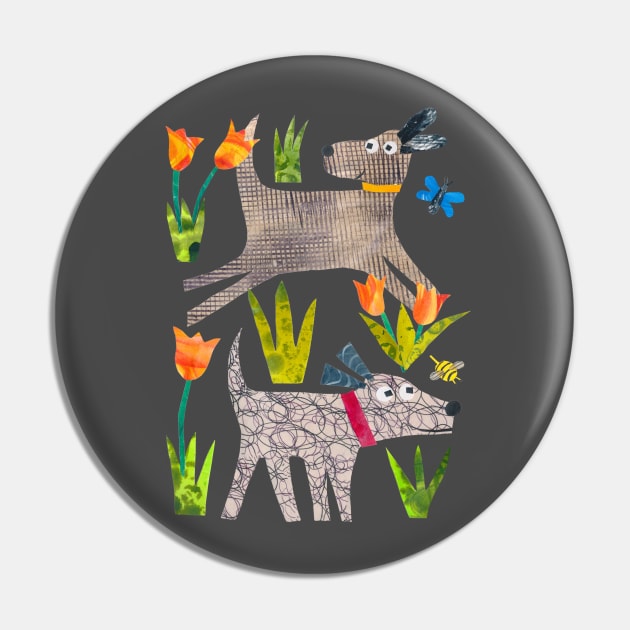 Dogs in the park Pin by Tracey English