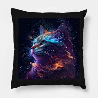 Cat Galaxy Pillow