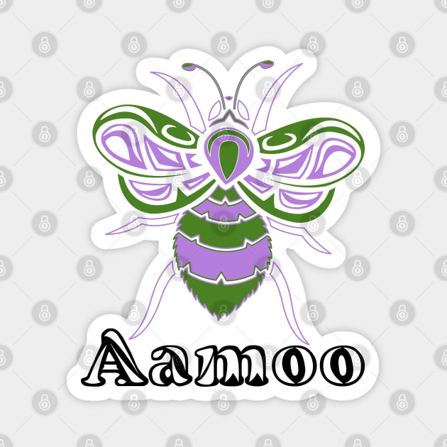 Genderqueer Aamoo (Bee) Magnet by KendraHowland.Art.Scroll