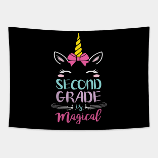 Second Grade Is Magical Unicorn Students First Day Of School Back To School Tapestry