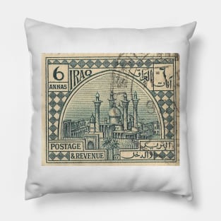 Iraqi Stamp, 1920s Pillow