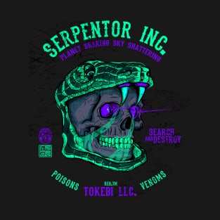 Serpentor Mask Helmet Skull T-Shirt