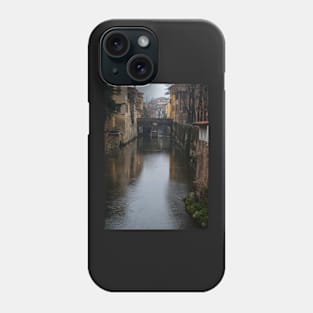 Ponticello over Rio Canal in Mantua, Italy Phone Case