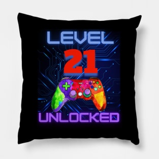 Level Unlocked Ultimate Gamer Graphic “3” Pillow