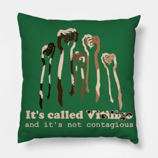 Funny Vitiligo Awareness Quote Melanin skin Hands Up Pillow