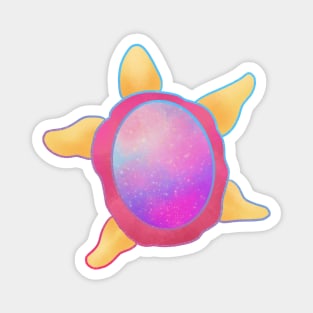 Pride Flag Space Turtle Pansexual Flag Magnet