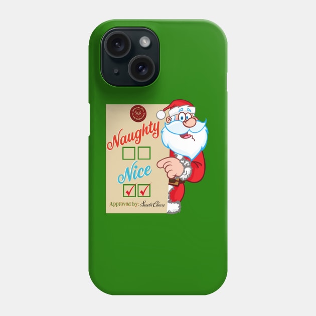 Checked twice NICE Phone Case by ART by RAP