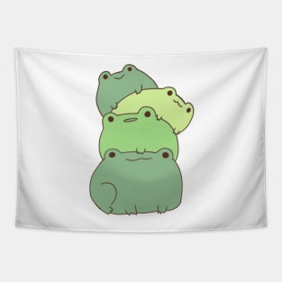 Cute Frog stack Tapestry