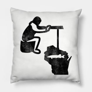 Wisconsin Ice Fishing Pillow