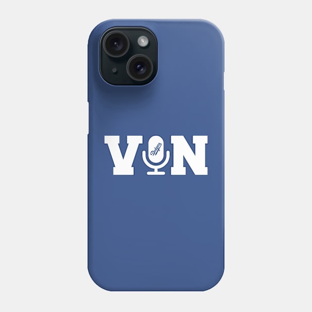 Vin Scully Microphone Phone Case by Chiko&Molly