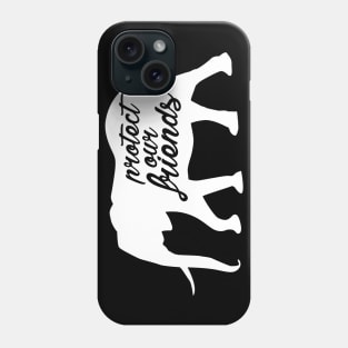 protect our friends - elephant Phone Case