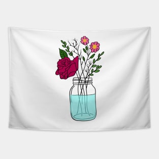 mason jar vase Tapestry