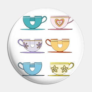 Spinning teacups Pin