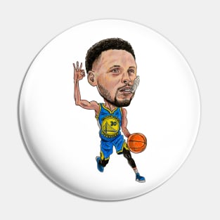 Steph Caricature Pin