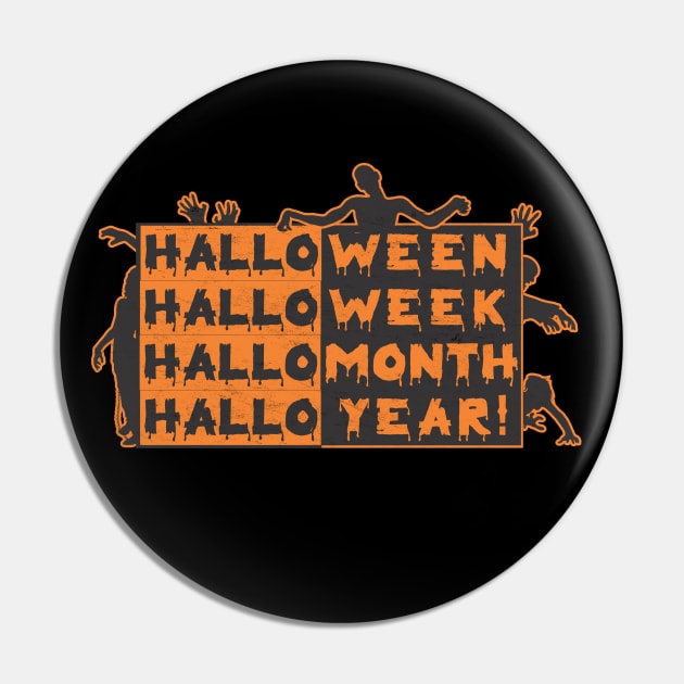 Zombies and Halloween All Year Long Pin by AHBRAIN