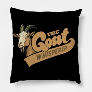 Goat Whisperer, Funny Goat-Themed Motives Pillow