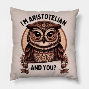 I’m Aristotelian for owl lovers Pillow