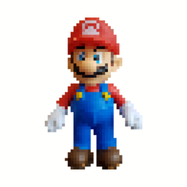 Mario 3D Pixel - Mario - Tapestry | TeePublic