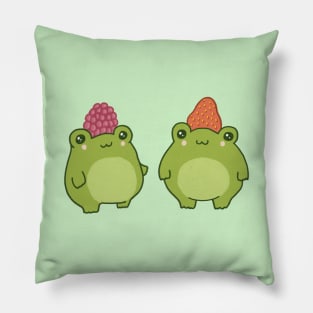 Berry Buddies Two Frog Friends, Strawberry and Raspberry Buddies Pillow