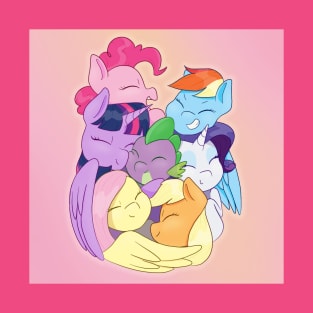 Ponies Hugging The Dragon T-Shirt