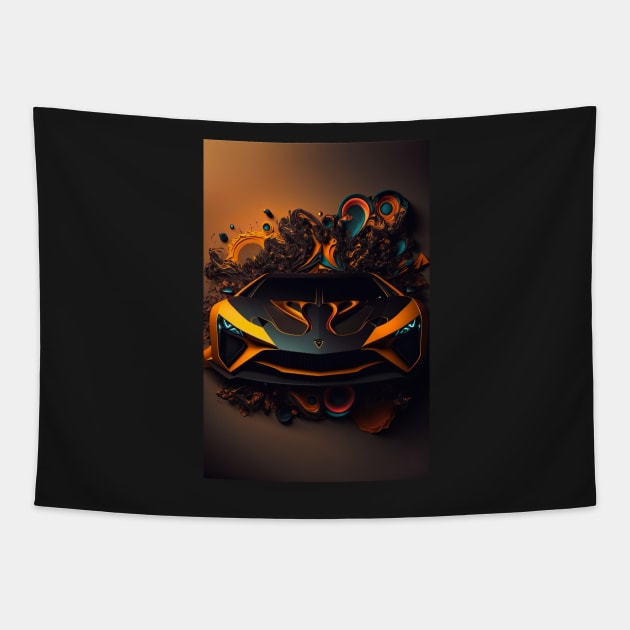 Supercar abstract design Tapestry by IOANNISSKEVAS