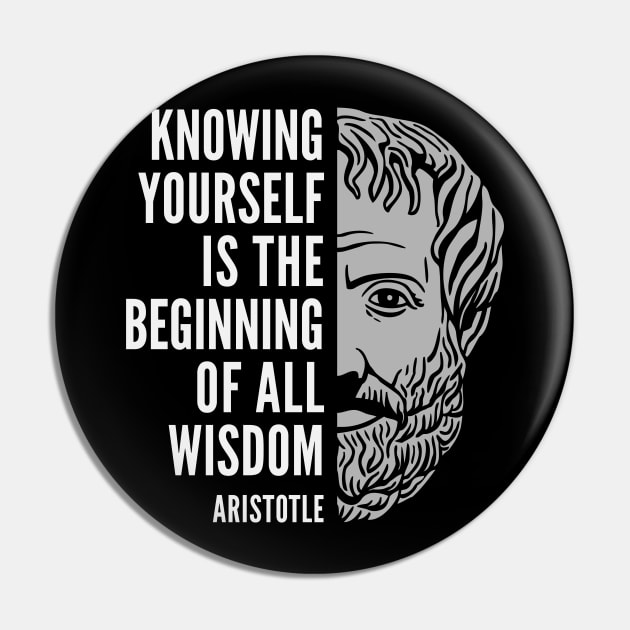 Aristotle Popular Inspirational Quote: Knowing Yourself Pin by Elvdant