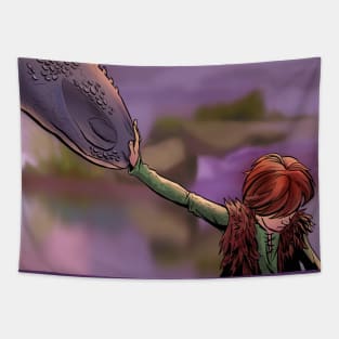 Hiccup and Toothless Forbidden Friendship Tapestry
