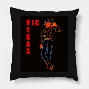 Vegas Vic work A Pillow
