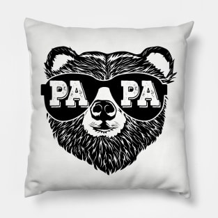 Retro Papa Bear New Dad Father's Day Daddy Birthday Family Pillow