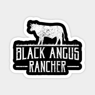 Black Angus Cow Rancher Funny Beef Cattle Meat Farmer Gift Magnet