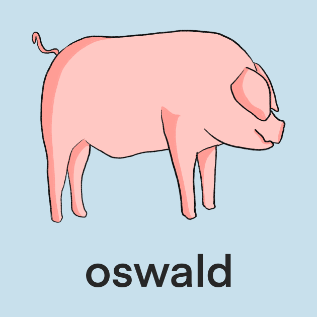 Funny pig Oswald by Cyniclothes