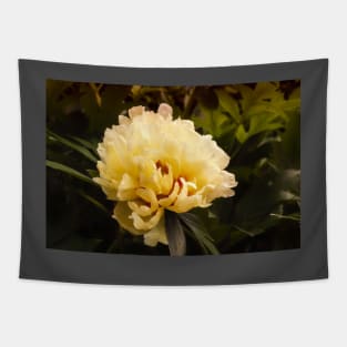 Vintage Yellow Peony Tapestry