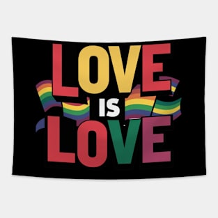 Love Is Love Gay Lesbian Pride Tapestry