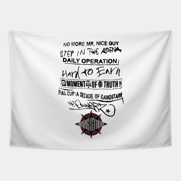 Gang Starr Discography Tapestry by StrictlyDesigns