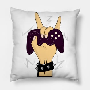 Rocker and Gamer forever Pillow