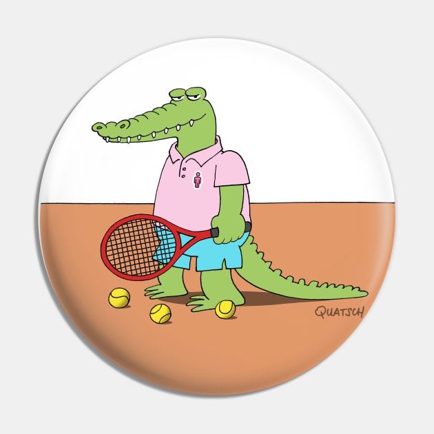 Lacoste tennis crocodile Pin by Quatsch