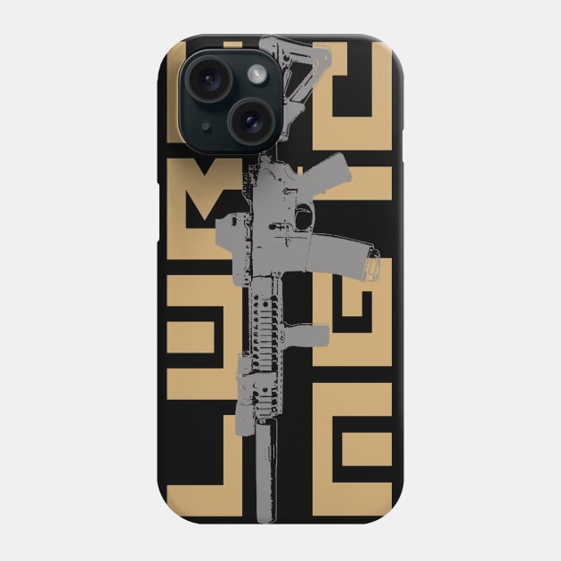 AR 15 LWRC M6 IC Phone Case by Aim For The Face