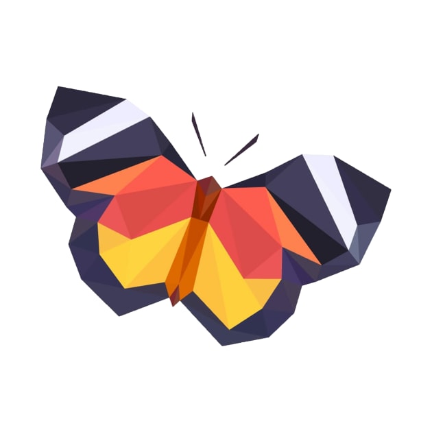 MINIMALISTIC POLYGON BUTTERFLY by itsyaboifabian