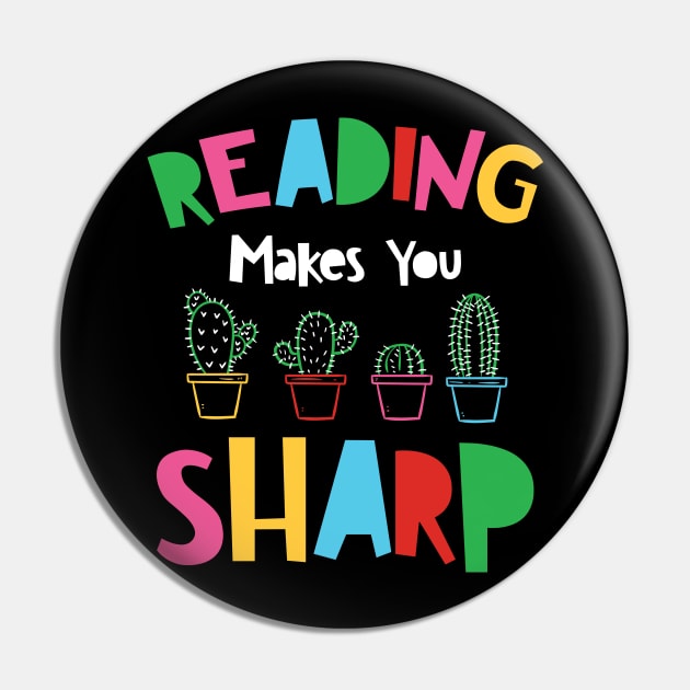 Reading Makes You Sharp Pin by maxdax