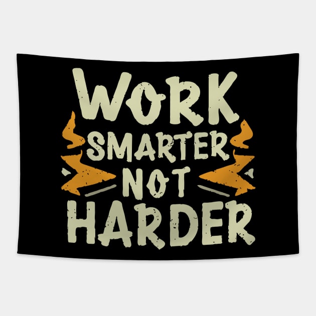 Work Smarter Not Harder. Typography Tapestry by Chrislkf