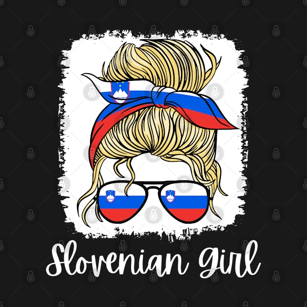 Slovenia Slovenka Flag Girls Slovenian Girl Kids by qwertydesigns