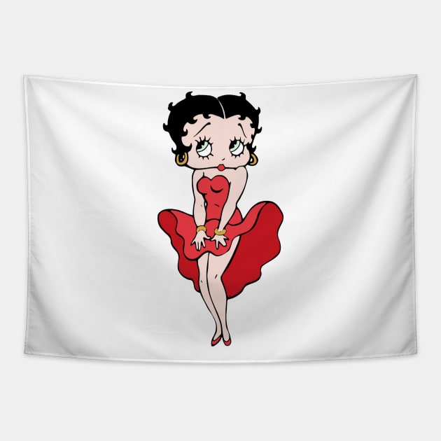 Betty Boop Tapestry by JAFARSODIK